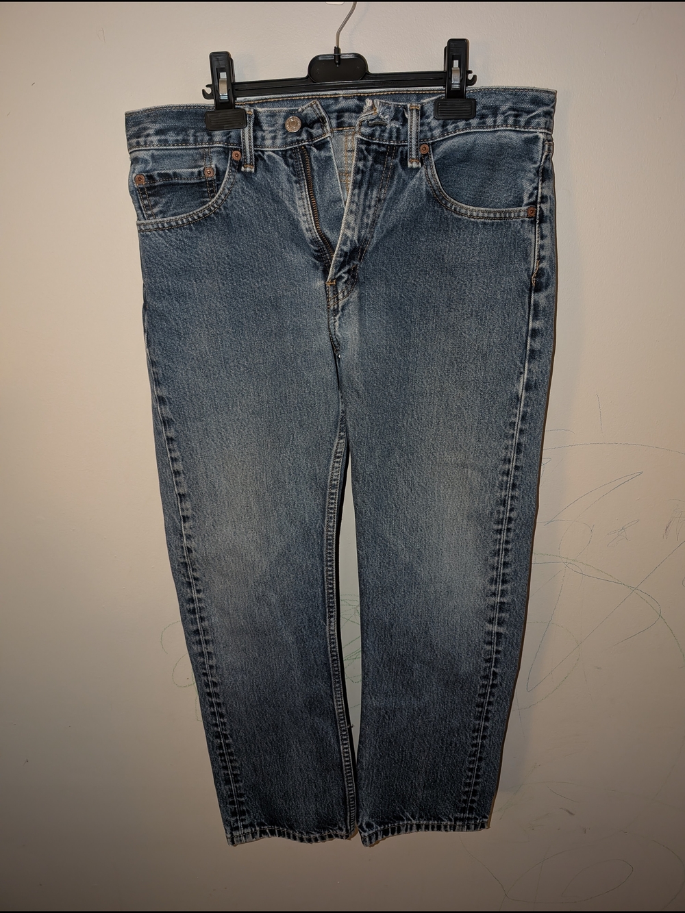 Classic Straight-Leg Jeans in Medium Light Blue